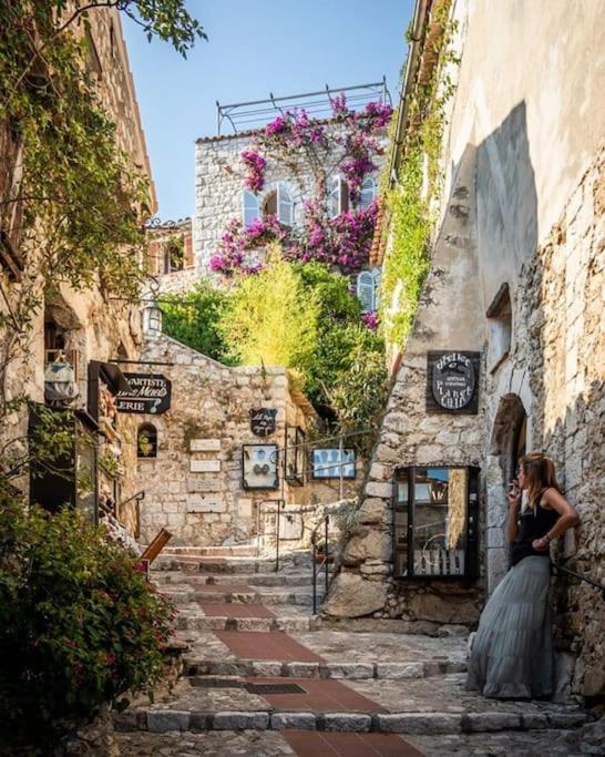 Studio Au Calme, Avec Terrasse Et Parking A Eze Village Εξωτερικό φωτογραφία